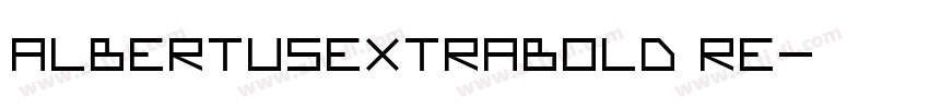 albertusextrabold re字体转换